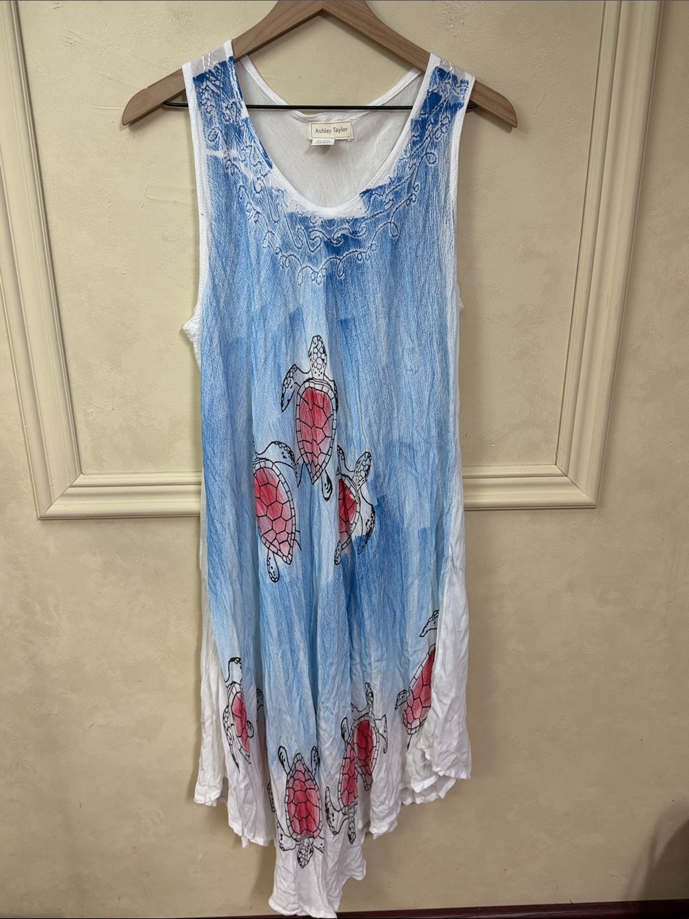 Ashley Taylor Sea Turtle Swimsuit Cover Up Dress